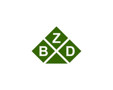 BZD logo tasarım vektör şablonu. BZD