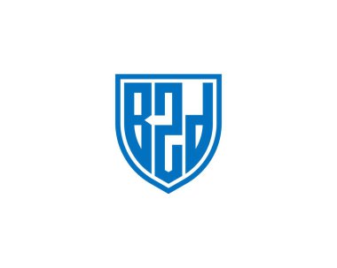BZD logo tasarım vektör şablonu. BZD
