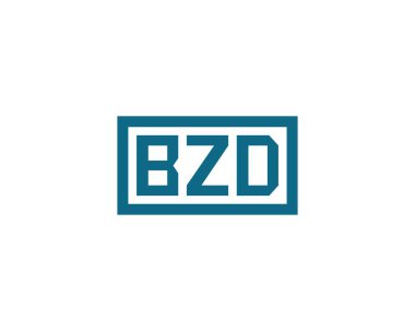 BZD logo tasarım vektör şablonu. BZD