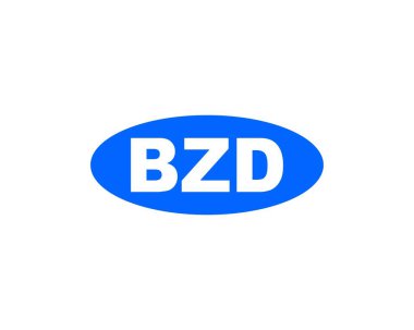 BZD logo tasarım vektör şablonu. BZD