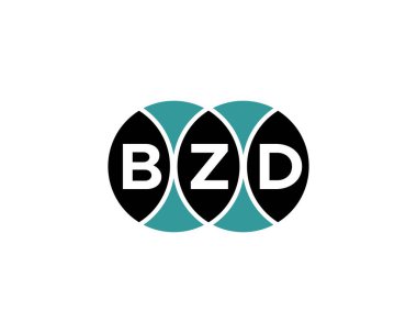 BZD logo tasarım vektör şablonu. BZD