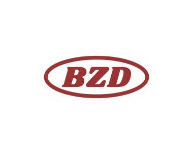 BZD logo tasarım vektör şablonu. BZD