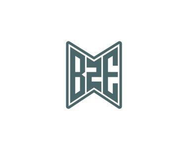 BZE logo tasarım vektör şablonu. BZE