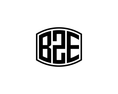BZE logo tasarım vektör şablonu. BZE