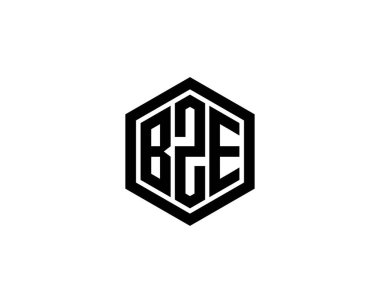 BZE logo tasarım vektör şablonu. BZE