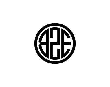 BZE logo tasarım vektör şablonu. BZE