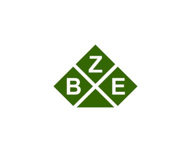 BZE logo tasarım vektör şablonu. BZE