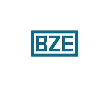 BZE logo tasarım vektör şablonu. BZE