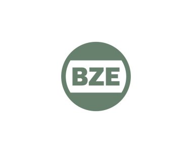 BZE logo tasarım vektör şablonu. BZE