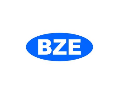 BZE logo tasarım vektör şablonu. BZE