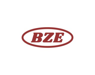 BZE logo tasarım vektör şablonu. BZE