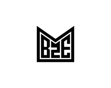 BZE logo tasarım vektör şablonu. BZE