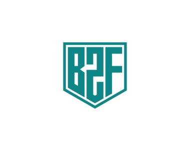 BZF Logo tasarım vektör şablonu. BZF