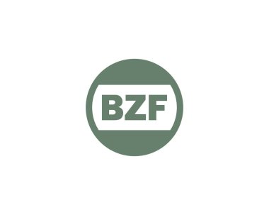 BZF Logo tasarım vektör şablonu. BZF