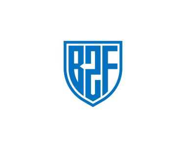 BZF Logo tasarım vektör şablonu. BZF
