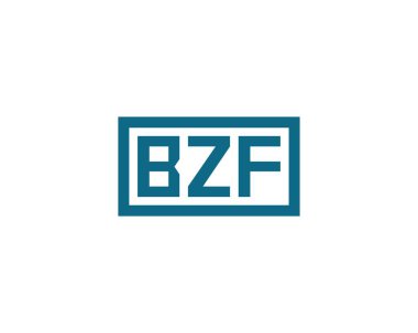 BZF Logo tasarım vektör şablonu. BZF