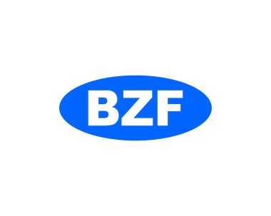 BZF Logo tasarım vektör şablonu. BZF
