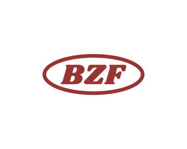 BZF Logo tasarım vektör şablonu. BZF