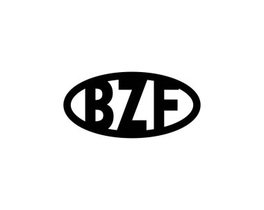 BZF Logo tasarım vektör şablonu. BZF
