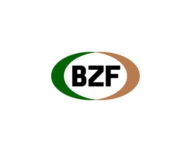BZF Logo tasarım vektör şablonu. BZF