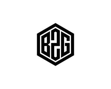 BZG logo tasarım vektör şablonu. BZG