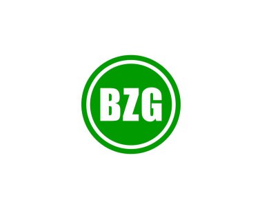 BZG logo tasarım vektör şablonu. BZG