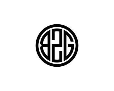 BZG logo tasarım vektör şablonu. BZG