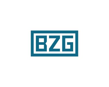 BZG logo tasarım vektör şablonu. BZG