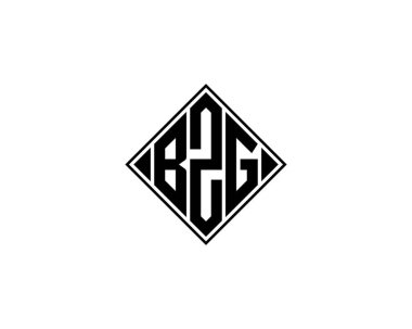 BZG logo tasarım vektör şablonu. BZG