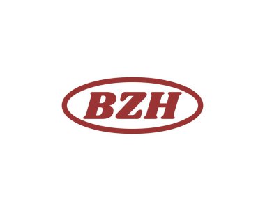 BZH logo tasarım vektör şablonu. BZH