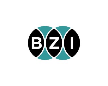 BZI logo tasarım vektör şablonu. BZI