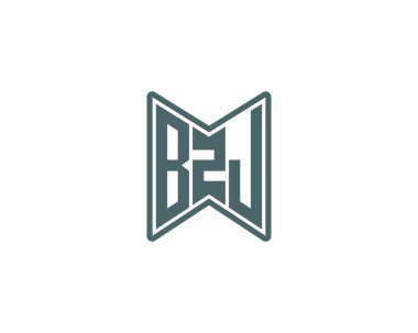 BZJ logo tasarım vektör şablonu. BZJ