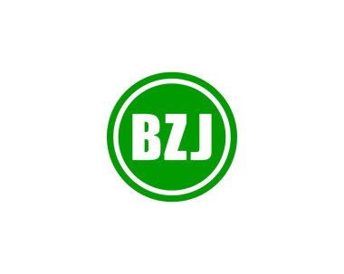 BZJ logo tasarım vektör şablonu. BZJ