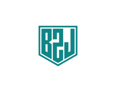 BZJ logo tasarım vektör şablonu. BZJ