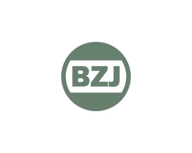 BZJ logo tasarım vektör şablonu. BZJ