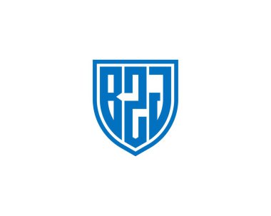 BZJ logo tasarım vektör şablonu. BZJ