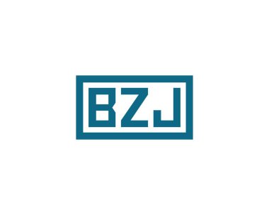 BZJ logo tasarım vektör şablonu. BZJ