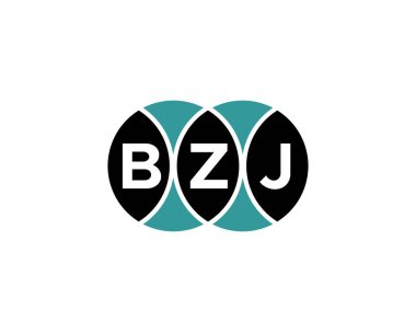BZJ logo tasarım vektör şablonu. BZJ