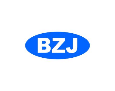 BZJ logo tasarım vektör şablonu. BZJ