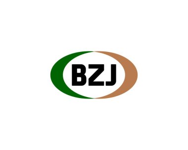 BZJ logo tasarım vektör şablonu. BZJ