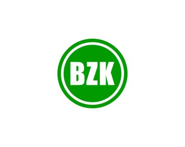 BZK logo tasarım vektör şablonu. BZK