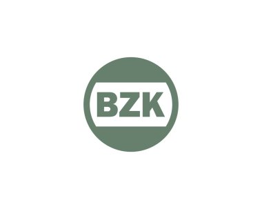 BZK logo tasarım vektör şablonu. BZK