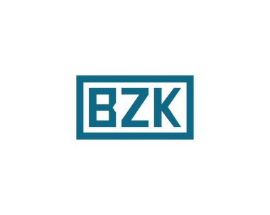 BZK logo tasarım vektör şablonu. BZK