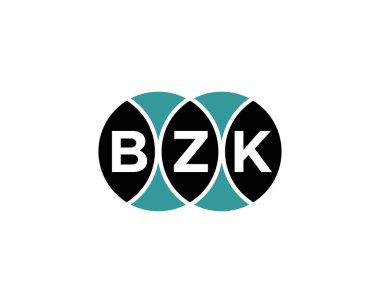 BZK logo tasarım vektör şablonu. BZK