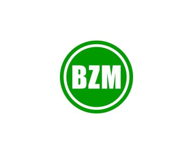 BZM logo tasarım vektör şablonu. BZM