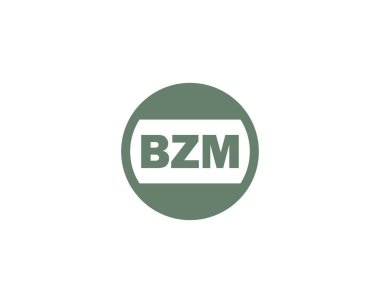 BZM logo tasarım vektör şablonu. BZM