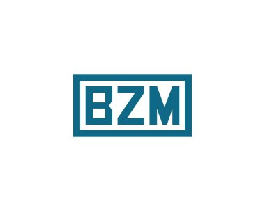 BZM logo tasarım vektör şablonu. BZM