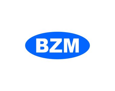 BZM logo tasarım vektör şablonu. BZM