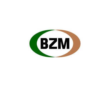 BZM logo tasarım vektör şablonu. BZM