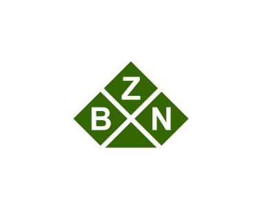 BZN Logo tasarım vektör şablonu. BZN